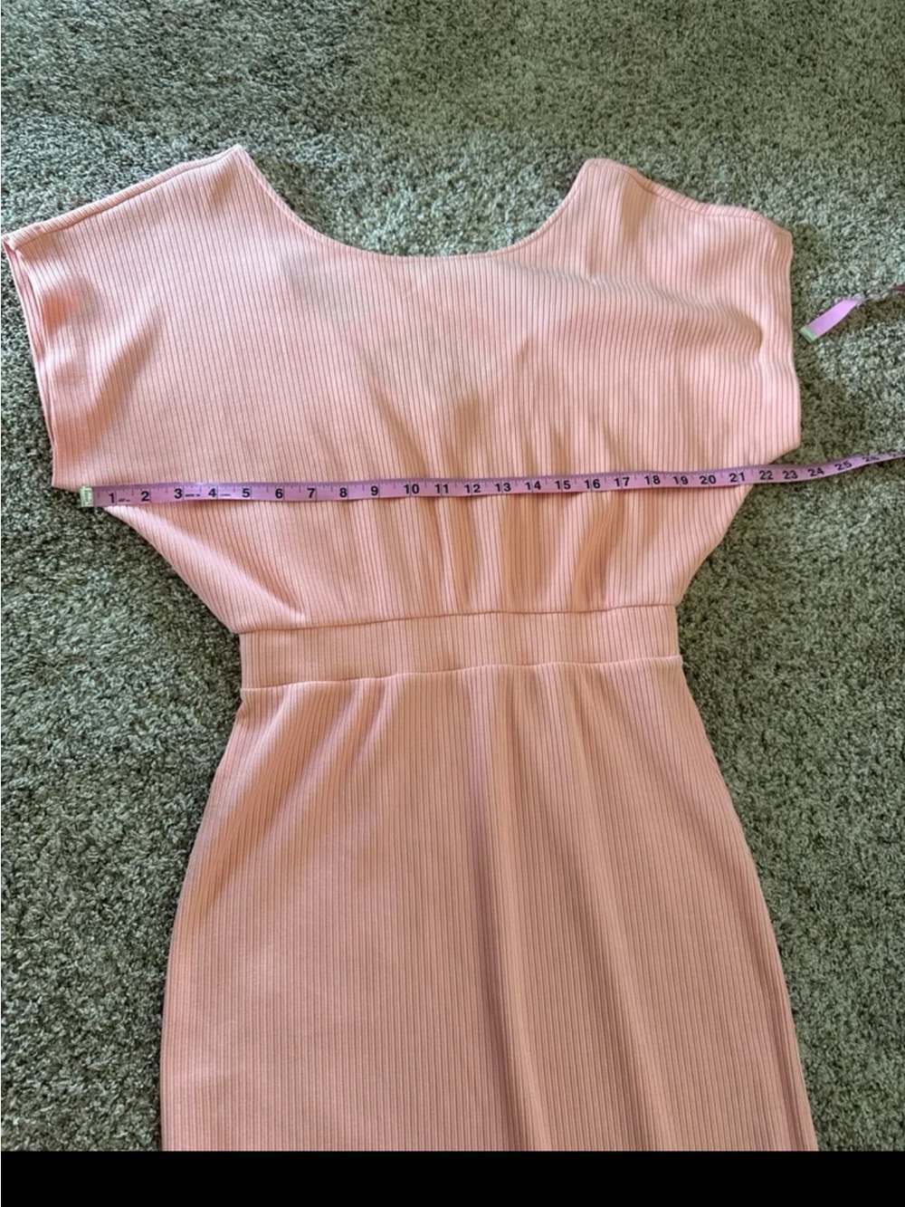 Anthropologie Daily Practice Dolman Sleeve Maxi Dress in Peach size Small - Picture 11 of 12